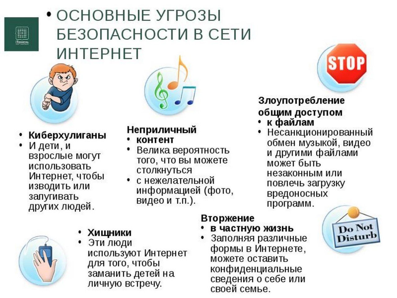 Памятка для родителей об информационной безопасности детей.